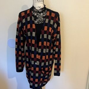 French Rags Long Sleeve Cardigan Sweater Size 2 (French Rags medium)